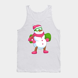 Snowman Snowboard Winter sports Tank Top